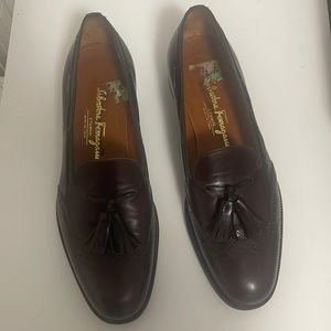 Vintage Leather Ferragamo Leather Loafers with Tassles Men’s 7.5, Women’…